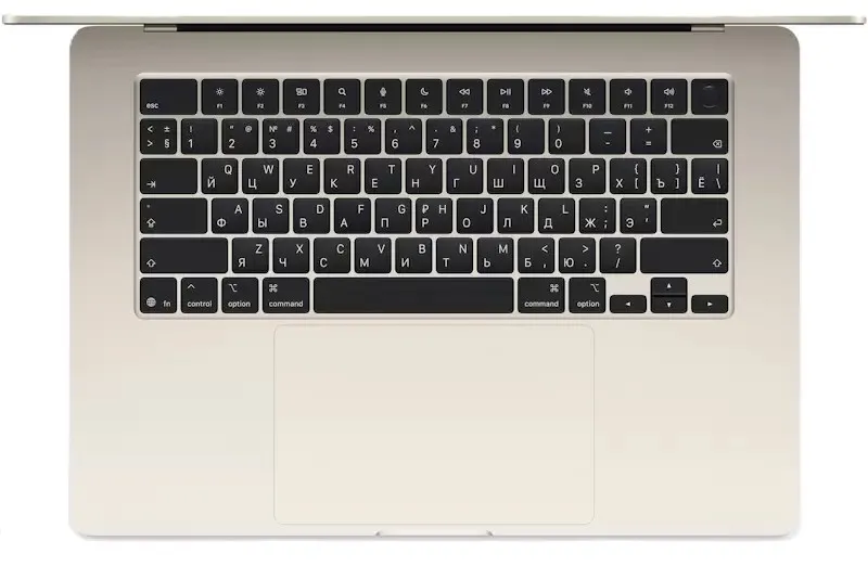 Apple MacBook Air 15" (M5 10C CPU, 10C GPU, 2026) 16 ГБ, 512 ГБ SSD, "Сияющая звезда", MDVD4