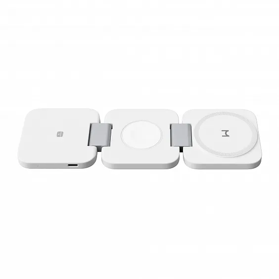 Складное беспроводное зарядное устройство Magssory Flex 3в1, с MagSafe, Белый