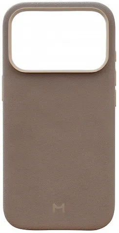 Чехол Magssory Eco-Leather Case для iPhone 17 Pro Max, с MagSafe, Тёмно-бежевый
