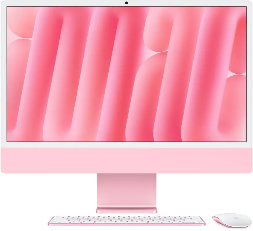 Apple iMac 24" Retina 4,5K, M4 (10C CPU, 10C GPU), 16 ГБ, 512 ГБ SSD, розовый