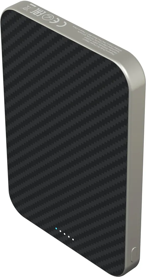 Беспроводной внешний аккумулятор Magssory Pride Pro 5K Magnetic Power Bank, с поддержкой Qi2, "Титановый"