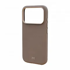 Чехол Magssory Eco-Leather Case для iPhone 17 Pro Max, с MagSafe, Тёмно-бежевый