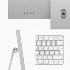 Apple iMac 24" Retina 4,5K, M1 (8C CPU, 8C GPU), 8 ГБ, 512 ГБ SSD, серебристый
