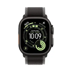 Apple Watch Ultra 3 GPS + Cellular, 49 мм, корпус из чёрного титана, ремешок Trail чёрного/угольного цвета