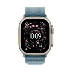 Apple Watch Ultra 3 GPS + Cellular, 49 мм, корпус из титана, ремешок Alpine светло-голубого цвета
