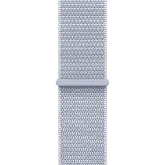 Apple Watch SE (2024), 40 мм, корпус из алюминия серебристого цвета, спортивный ремешок Loop дымчато-голубого цвета