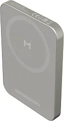 Беспроводной внешний аккумулятор Magssory Pride Pro 5K Magnetic Power Bank, с поддержкой Qi2, "Титановый"